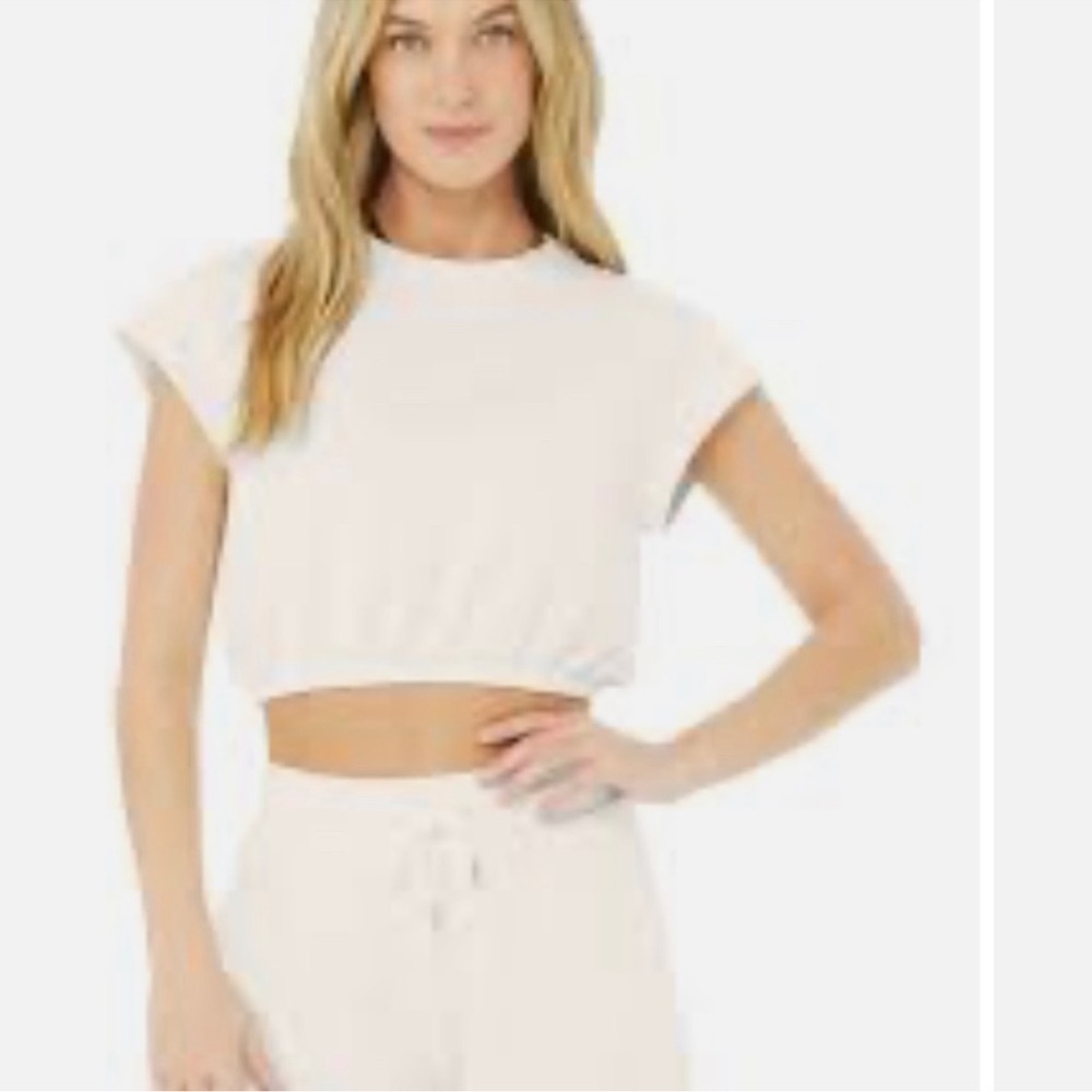 Elodie Crop Top with rainbow dots size Medium